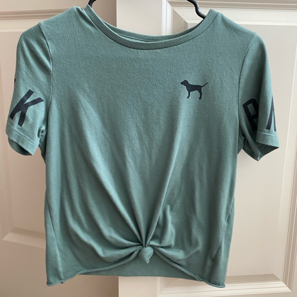 Victoria’s Secret PINK green knot top